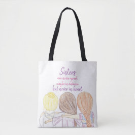 Tote Bag Les soeurs ne sont jamais épaule distante