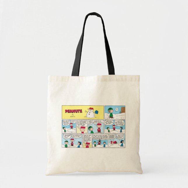 Tote Bag Les souvenirs de baseball de Charlie Brown (Devant)