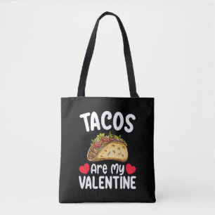 Tote Bag Les Tacos Sont Ma Saint-Valentin Amoureux De Nourr