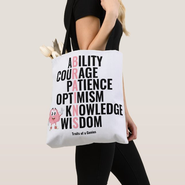 Tote Bag Les traits d'un génie (De près)