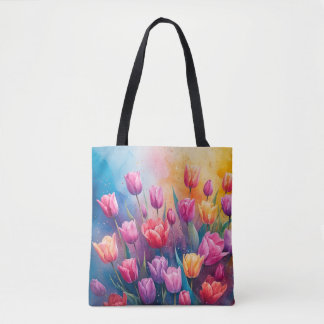 Tote Bag Les tulipes de beauté de la nature