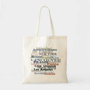 Tote Bag Les villes du monde entier