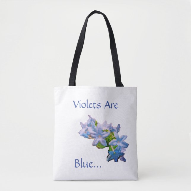 Tote Bag Les Violettes Sont Bleues... (Devant)