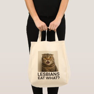 Tote Bag Lesbiennes Mangent Quoi de Drôle