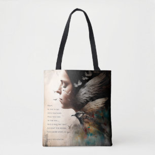 Tote Bag L'espoir est la chose avec les plumes