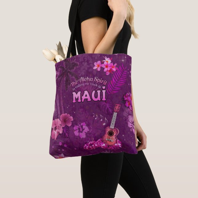 Tote Bag L'Esprit Aloha me rappelle à Maui (De près)