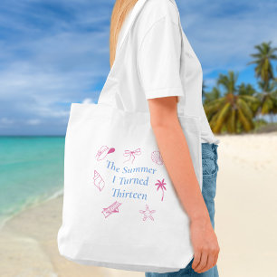Tote Bag L'été où j'ai eu treize ans Plage de coquillages