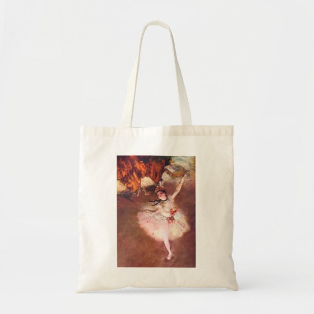 Tote Bag L'étoile (danseur sur l'étape) par Edgar Degas (Devant)