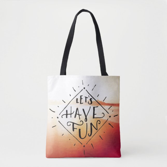Tote Bag Lets ont l'amusement (Devant)