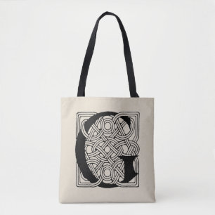 Tote Bag LETTRE G Vintage Céleste Knot Monogramme