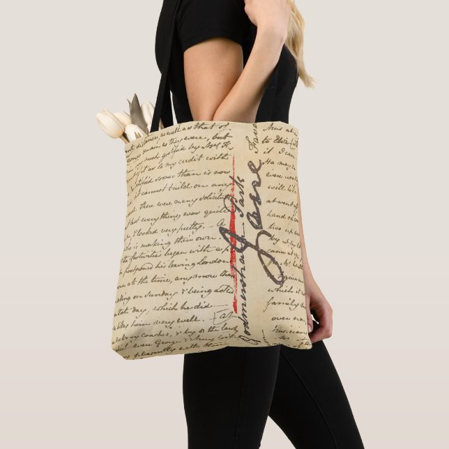 Tote Bag LETTRE Jane Austen (De près)