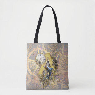 Tote Bag Lettre majuscule A alphabet-monogramme
