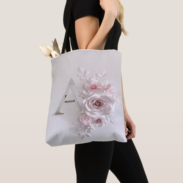 Tote Bag LETTRE MONOMOBILE A Fourre-tout Floral (De près)