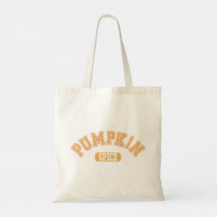 Tote Bag Lettre Orange Citrouille Spice College Inspiré