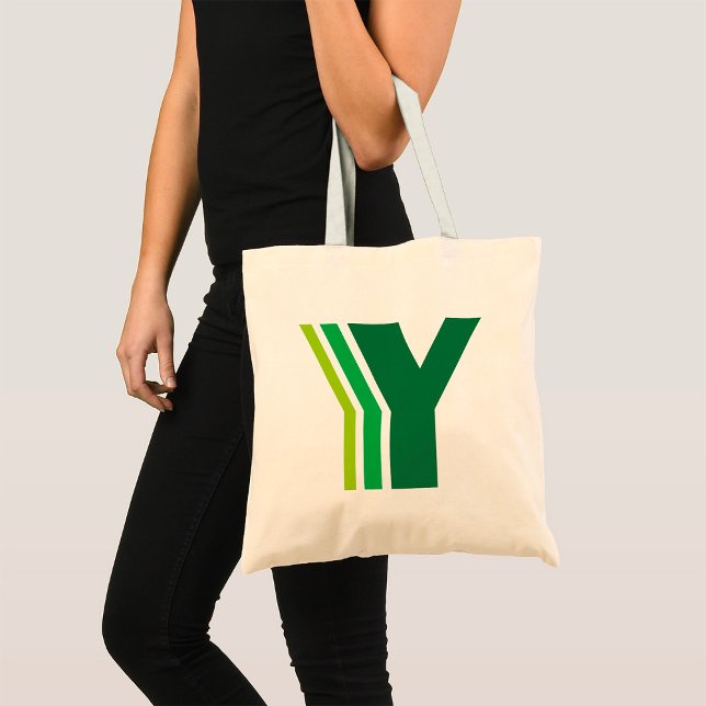 TOTE BAG LETTRE VERTE Y (Créateur téléchargé)