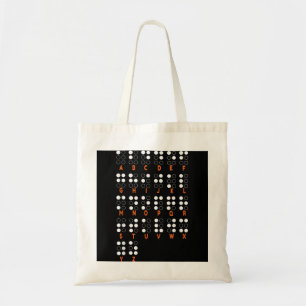 Tote Bag Lettres alphabétiques de la Journée mondiale du br