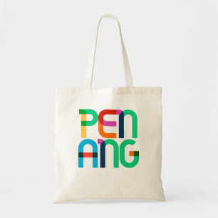 Tote Bag Lettres Pop Art de Penang Island Malaisie