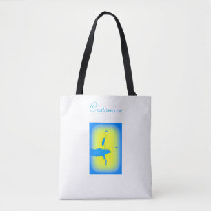Tote Bag lever de soleil de héron de grand bleu