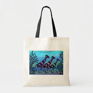 Tote Bag Lever de soleil Fourre-tout de girafe
