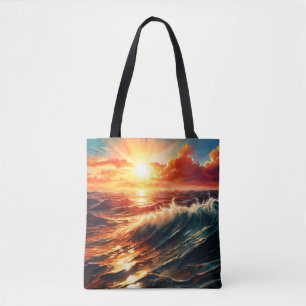 Tote Bag Lever de soleil tropical