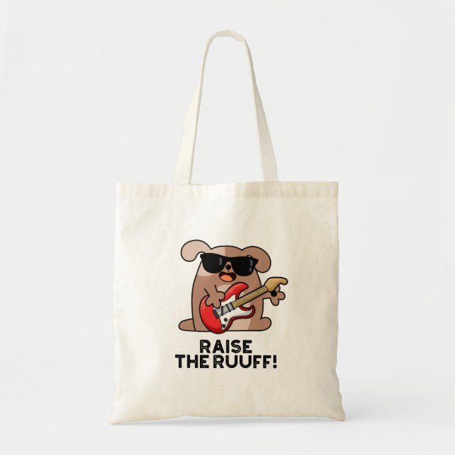 Tote Bag Levez Le Jeu De Chien Drôle De Ruuf (Devant)
