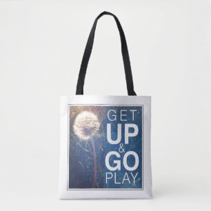 Tote Bag Levez-vous et allez jeu