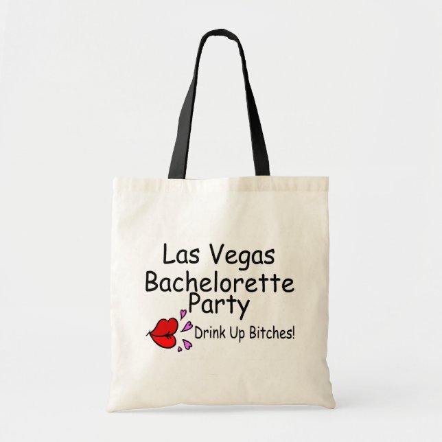 Tote Bag Lèvres de partie de Las Vegas Bachelorette (Devant)