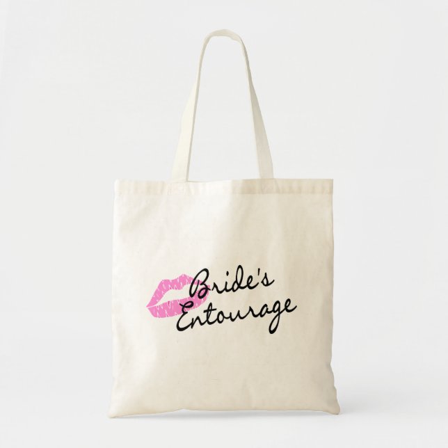 Tote Bag Lèvres d'entourage de jeunes mariées (Devant)