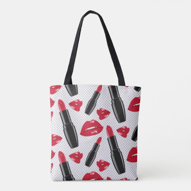 Tote Bag Lèvres rouges (Dos)