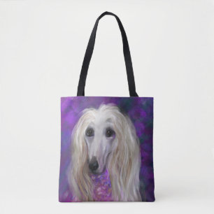 TOTE BAG LÉVRIER AFGHAN