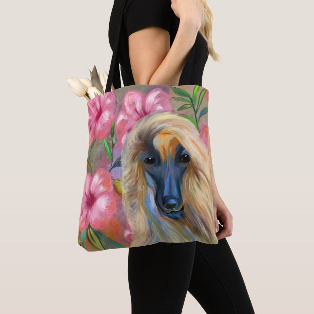 Tote Bag Lévrier afghan    (De près)