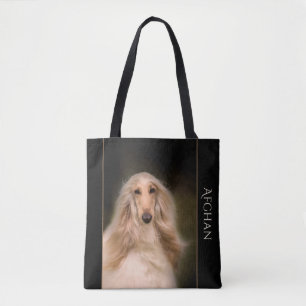 Tote Bag Lévrier afghan Fourre-tout