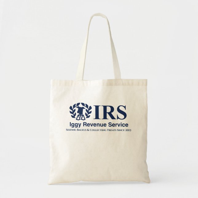 Tote Bag Lévrier italien d'IRS Iggy de service drôle de (Devant)