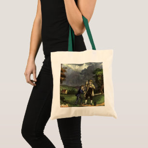Tote Bag L'expérience du cerf-volant et de la foudre de Ben