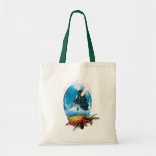 Tote Bag L'Express polaire   Arrivée du train encadré de va