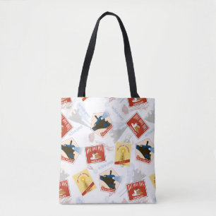 Tote Bag L'Express polaire   Motif d'autocollant rétro