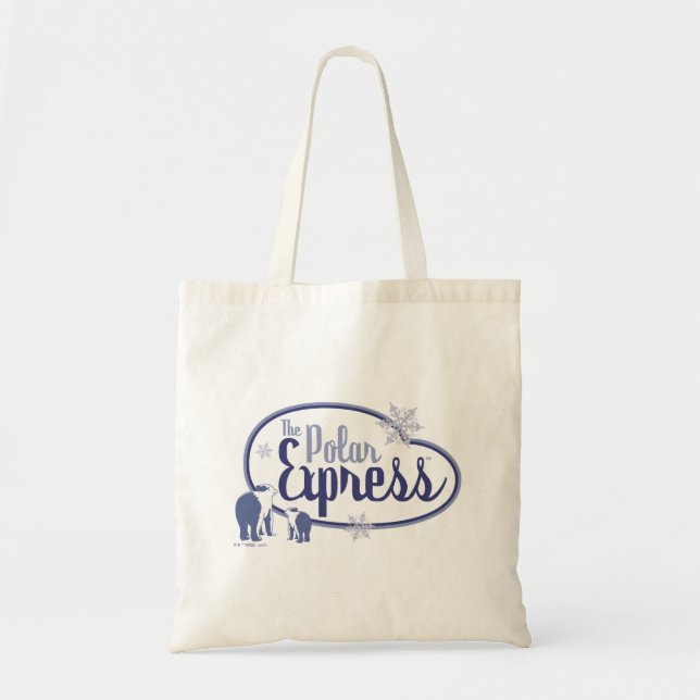 Tote Bag L'Express polaire | Ours polaires Retro Graphisme (Devant)