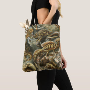 Tote Bag Lézards par Ernst Haeckel Lacertilia Animal Vintag