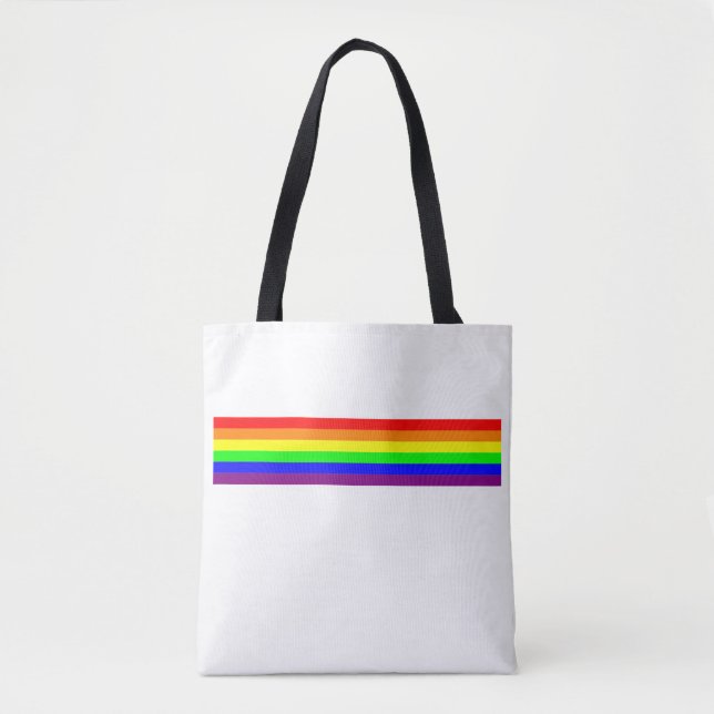 Tote Bag LGBT Gay pride Basic 6 Color Rainbow (Devant)