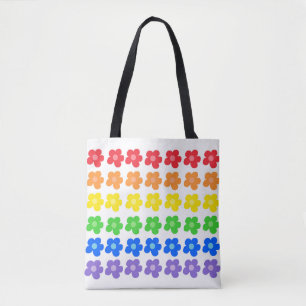 Tote Bag LGBT Rainbow Flowers Gay pride Liberté et égalité