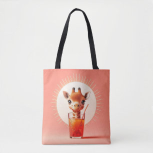 Tote Bag L'heureuse heure de Giraffe