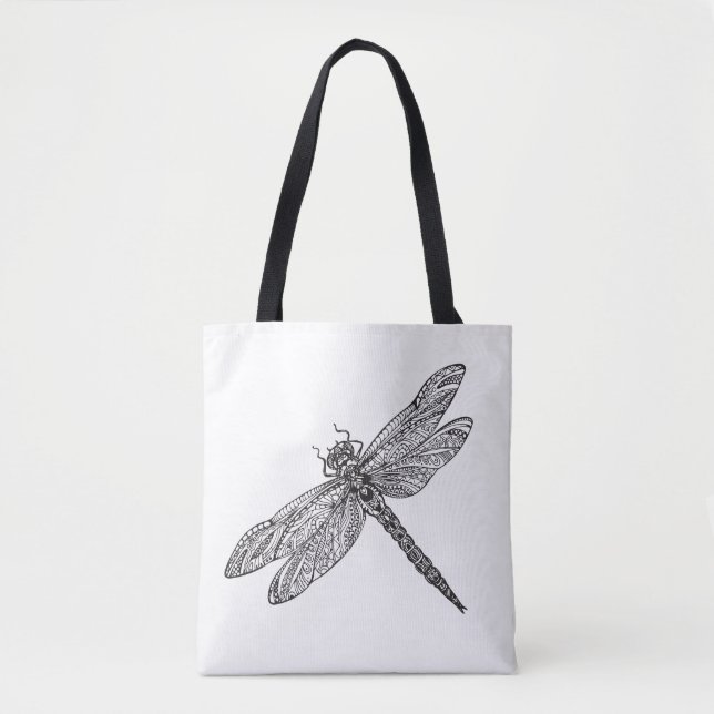Tote Bag Libellule dans le style 2 (Devant)