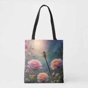 Tote Bag Libellule & Roses