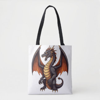 Tote Bag Libérer la bête - Mort Métal Dragon Mascotte Tee