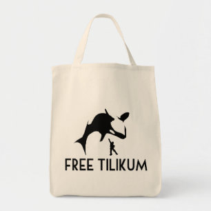 Tote Bag Libérez Tilikum Sauvez la baleine tueuse d'Orca