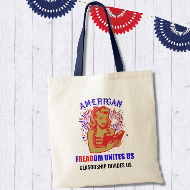 Tote Bag Liberté de lecture patriotique (Créateur téléchargé)
