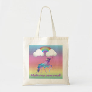 Tote Bag Licorne Magique, Arc-en-Ciel, Coloré