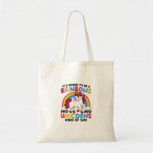 Tote Bag licorne mignonne arc-en-ciel drôle