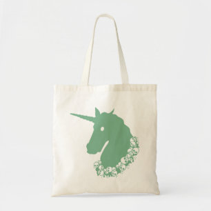 Tote Bag Licorne Zombie Verte
