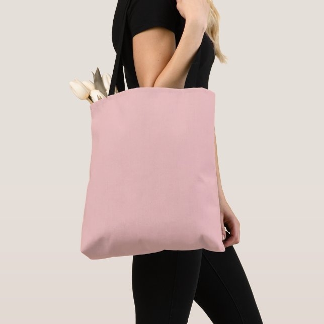 Tote Bag Light Gossamer Pink, Solid Color Pastel (De près)